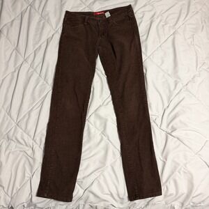 UNIONBAY Brown Corduroy Pants Womens Small Straight Leg Casual Stretch